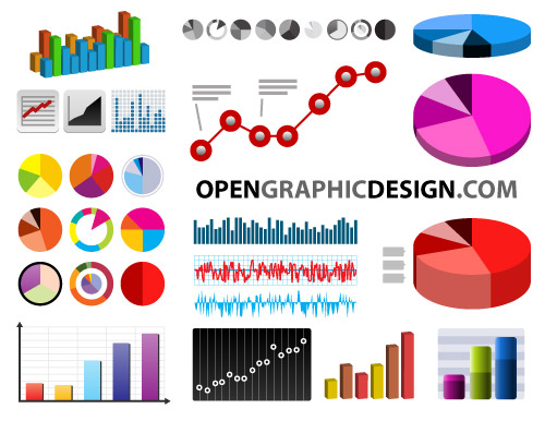 Charts and Graphs in vector format