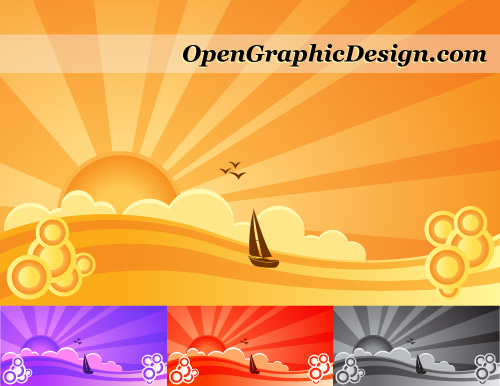 free sunset images. download free vector